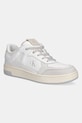 Topánky Calvin Klein Jeans BASKET CUP LOW LACEUP LTH MIX textilný biela YM0YM01308