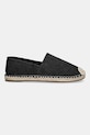 Semišové espadrilky Guess ELCHE FMJELC.FAB14.BLACK černá SS25