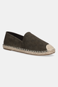 Semišové espadrilky Guess ELCHE textilní zelená FMJELC.FAB14.GREEN
