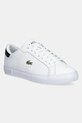 Lacoste sandale de piele POWERCOURT sintetic alb 49SMA0081