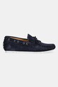 Mokasini iz semiša U.S. Polo Assn. PABLO001M/5S1 PABLO001M.5S1 mornarsko modra SS25