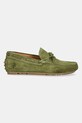 U.S. Polo Assn. mocasini din piele întoarsă PABLO PABLO001M.5S1 verde SS25
