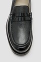 AllSaints mokasyny skórzane Bloom Loafer M021FC czarny