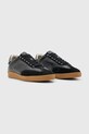 AllSaints sneakers din piele Leo Low Top M008FC.BLK negru SS25