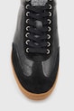 AllSaints sneakersy skórzane Leo Low Top M008FC.BLK czarny