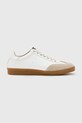 AllSaints sneakers din piele Leo Low Top piele întoarsă alb M008FC