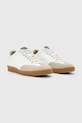Кожаные кроссовки AllSaints Leo Low Top M008FC белый SS25