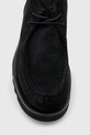 Замшеві кросівки AllSaints Skiff Suede Boot чорний M015FC.BLK