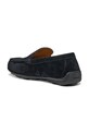 Semišové mokasíny Geox U SPHERICA EC16 tmavomodrá U55HYA.00022.C4021