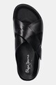 Кожаные шлепанцы Pepe Jeans CORBY DRESS чёрный PMS90125