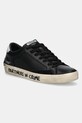 Crime London sneakers in pelle DISTRESSED tessile nero 18010AA6