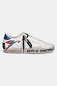 Crime London sneakers din piele SK8 DELUXE 77250PP7 alb SS25