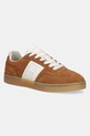 Hackett London sneakers HARPER HERITAGE piele întoarsă maro HMS21463