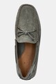 Велурени мокасини Hackett London DRIVER LACE зелен HMS21484