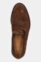 Hackett London mokasyny zamszowe COLLIN HALL brązowy HMS21468