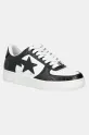 Kožené tenisky A Bathing Ape BAPE STA #3 M2 nízky čierna 1K80191303
