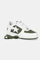 A Bathing Ape leather sneakers BAPE STA #6 M2 1K80191306 green