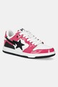 A Bathing Ape sneakers din piele BAPE SK8 STA #2 M2 mic de statură roz 1K80191311