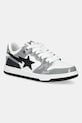 A Bathing Ape leather sneakers BAPE SK8 STA #2 M2 grain leather gray 1K80191311