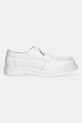 MM6 Maison Margiela mocasini de piele SH3WR0005.P8031.HB009 alb SS25
