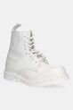 MM6 Maison Margiela stivali da motociclista in pelle pelle fiore bianco SH3WU0013.P7006.HB009