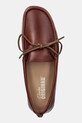 Clarks Originals mokasyny skórzane Godney Mocc brązowy 26181124