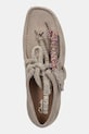 Замшеві туфлі Clarks Originals Wallabee 2604 бежевий 26182221