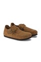 Birkenstock półbuty zamszowe London LEVE brązowy 1023519
