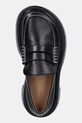 JW Anderson mokasyny skórzane Platform Moccasin czarny FW0168.LA0020.999