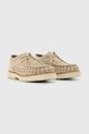 Semišové poltopánky AllSaints Skiff Woven Shoe M057FC béžová SS25