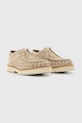 AllSaints półbuty zamszowe Skiff Woven Shoe M057FC beżowy SS25
