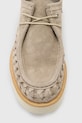 AllSaints półbuty zamszowe Skiff Woven Shoe M057FC beżowy