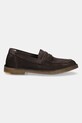 Astorflex mocasini din piele întoarsă Sadelflex SADELFLEX.000724 maro SS25