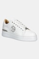 Philipp Plein sneakers din piele Nappa Lo-Top Hexagon platformă alb USC0670.PLE010N.01