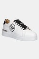 Philipp Plein sneakersy skórzane Nappa Lo-Top Hexagon platforma biały USC0692.PLE075N.02