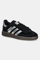 adidas Originals sneakers din piele întoarsă Handball Spezial plată negru JP5356