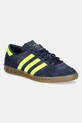 Δερμάτινα αθλητικά παπούτσια adidas Originals Hamburg δέρμα σαμουά σκούρο μπλε JS0678