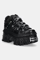 VETEMENTS sneakersy skórzane Fire Platform platforma czarny UA66SN100B
