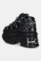 Obuwie VETEMENTS sneakersy skórzane Fire Platform UA66SN100B czarny