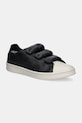 Y-3 leather sneakers Stan Smith Velcro flat black JQ5001