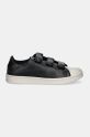 Y-3 sneakersy skórzane Stan Smith Velcro JQ5001 czarny SS25