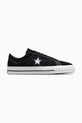 Converse tenisówki zamszowe One Star Pro Tn+ płaska czarny 171327C