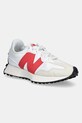 New Balance pantofi 327 piele întoarsă alb U327SKA