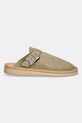 Fracap suede sliders Mules S100 beige SS25