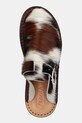 Παντόφλες σουέτ Fracap Mules καφέ S100