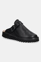 Fracap ciabatte slide in camoscio Mules altri nero S100