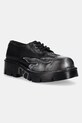 New Rock półbuty skórzane METALLIC casual czarny M.1553.C3