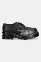 New Rock półbuty skórzane METALLIC M.1553.C3 czarny SS25