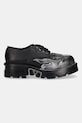 New Rock pantofi de piele METALLIC M.1553.C3 negru SS25