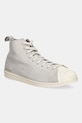 Semišové tenisky adidas Originals x Wales Bonner SupeRStar Hi plochá sivá JQ7633